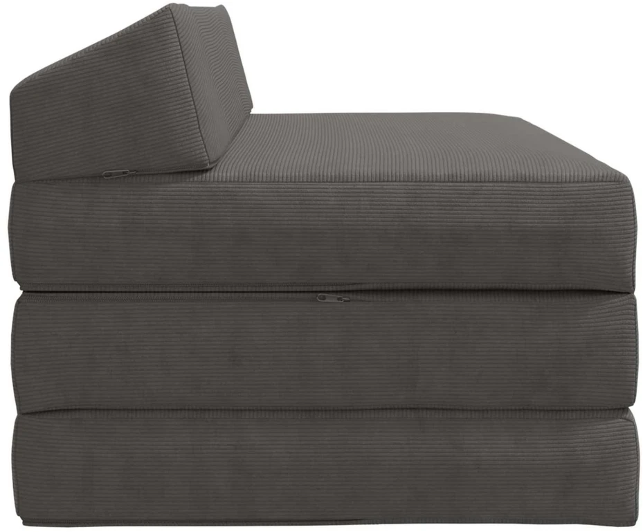 Sofa Sulankstomas Sofos Lova Tamsiai pilka 120 x 60 x 49 cm Audinys