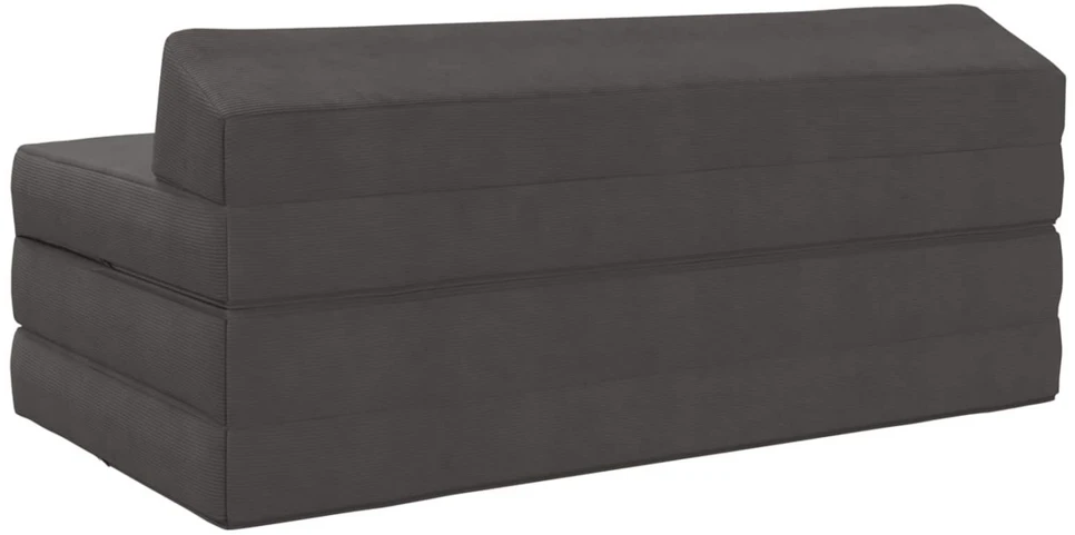 Sofa Sulankstomas Sofos Lova Tamsiai pilka 120 x 60 x 49 cm Audinys