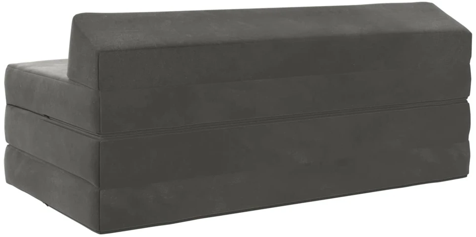 Sofa Sulankstomas Sofos Lova Tamsiai pilka 120 x 60 x 49 cm Audinys