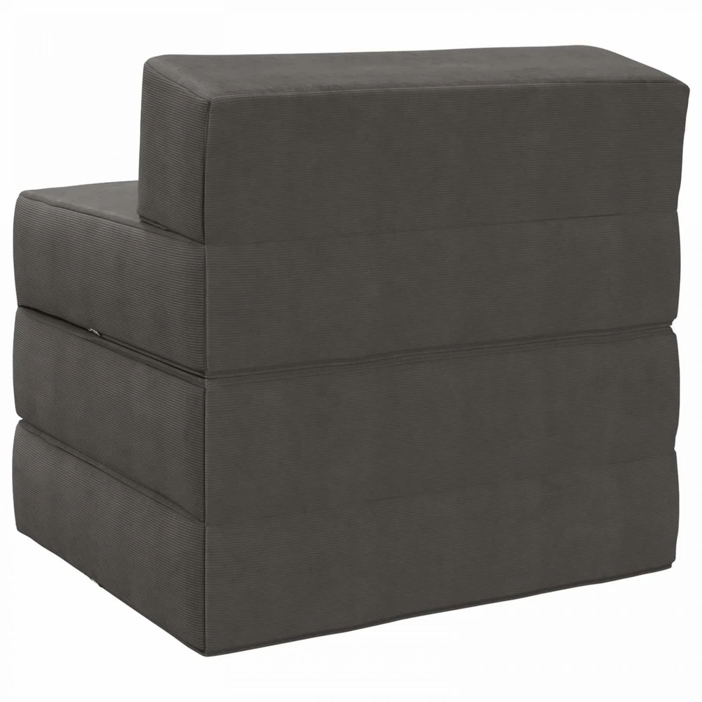 Sofa Sulankstomas Sofos Lova Tamsiai pilka 200 x 70 x 10 cm
