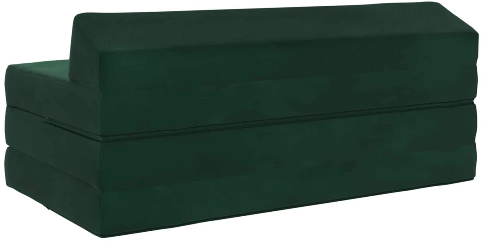 Sofa Sulankstomas Sofos Lova Tamsiai žalia 120 x 60 x 49 cm Audinys