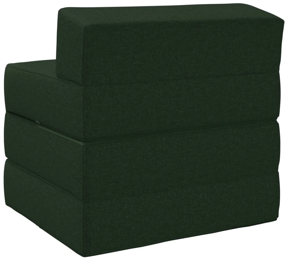 Sofa Sulankstomas Sofos Lova Tamsiai žalia 200 x 70 x 15 cm Audinys