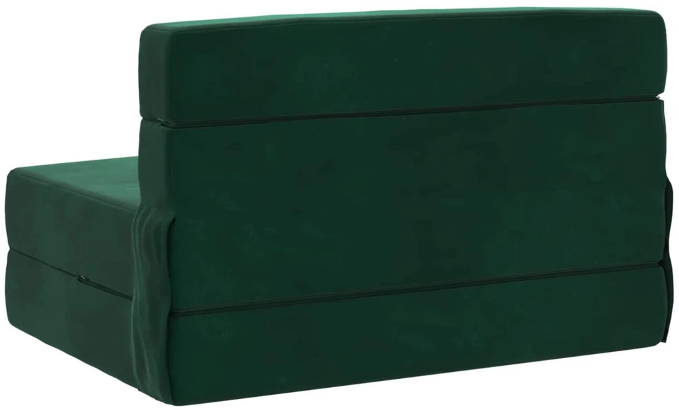 Sofa Sulankstomas Sofos Lova Tamsiai žalia 70 x 72 x 60 cm Audinys