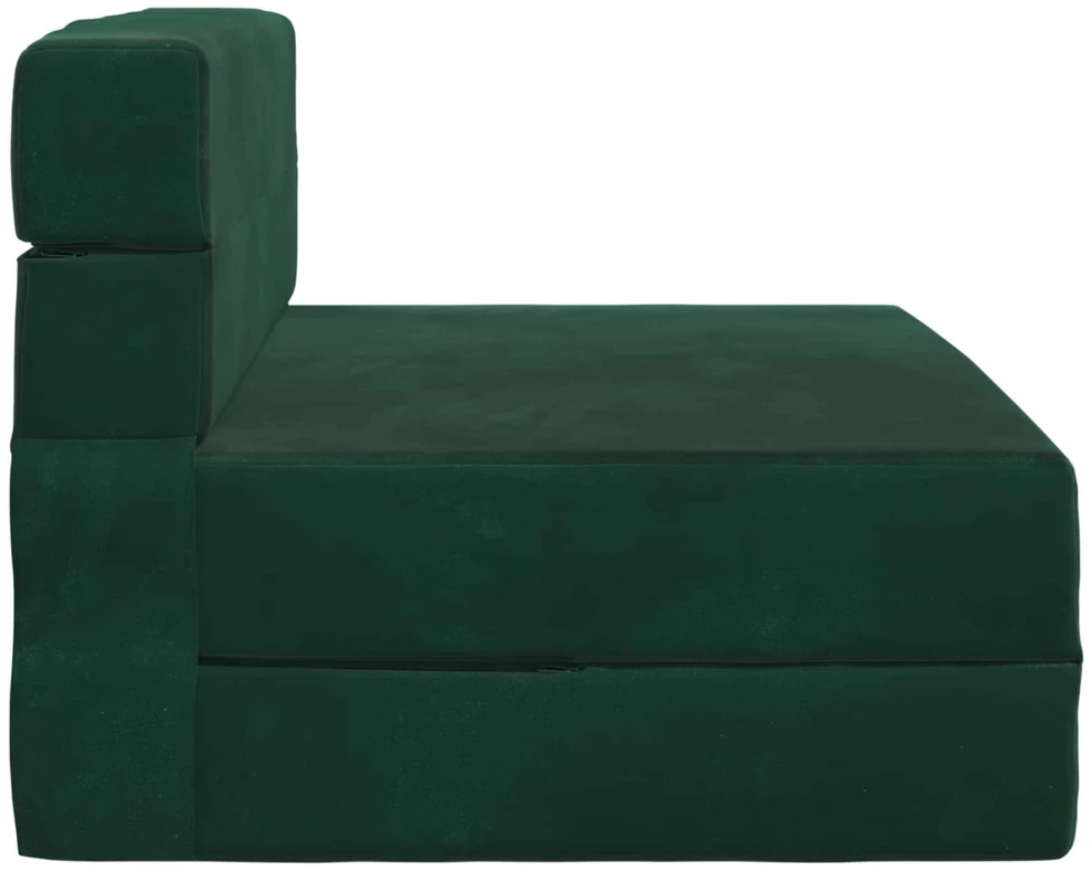 Sofa Sulankstomas Sofos Lova Tamsiai žalia 70 x 72 x 60 cm Audinys