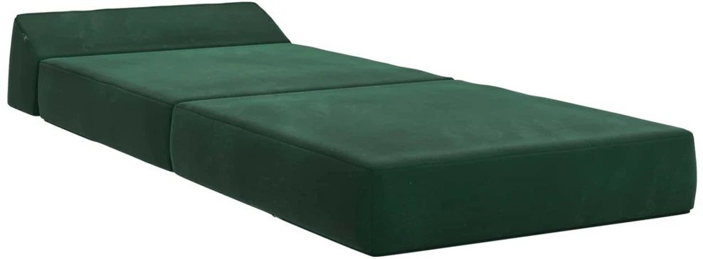 Sofa Sulankstomas Sofos Lova Tamsiai žalia 60 x 70 x 41 cm Audinys