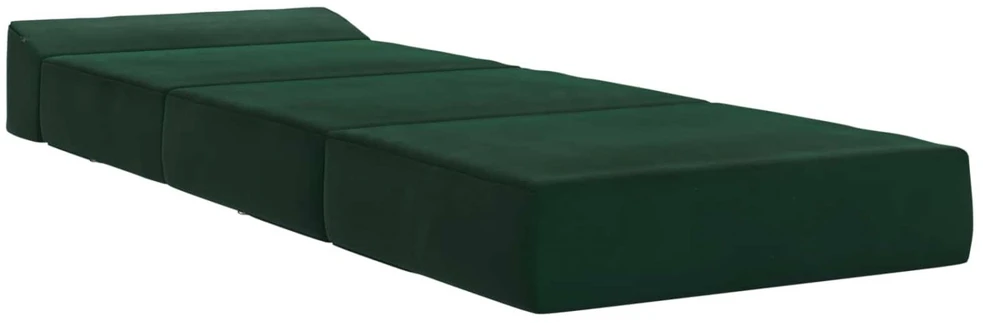 Sofa Sulankstomas Sofos Lova Tamsiai žalia 200 x 70 x 10 cm Aksomas