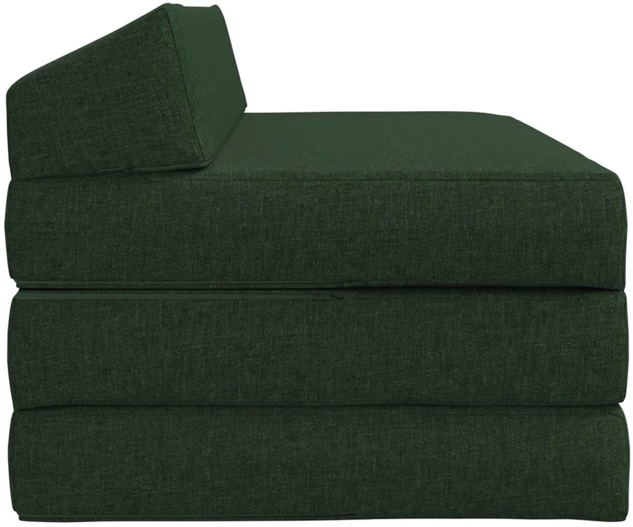 Sofa Sulankstomas Sofos Lova Tamsiai žalia 120 x 60 x 49 cm Audinys