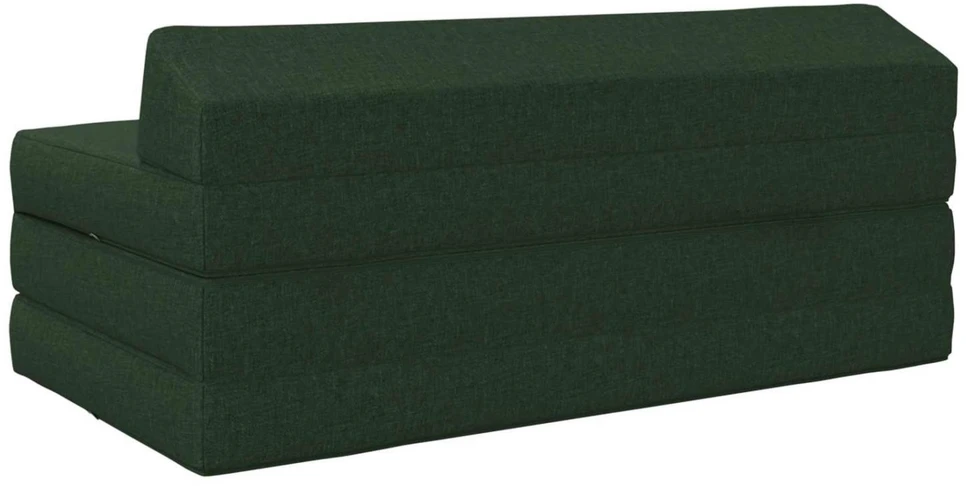 Sofa Sulankstomas Sofos Lova Tamsiai žalia 120 x 60 x 49 cm Audinys