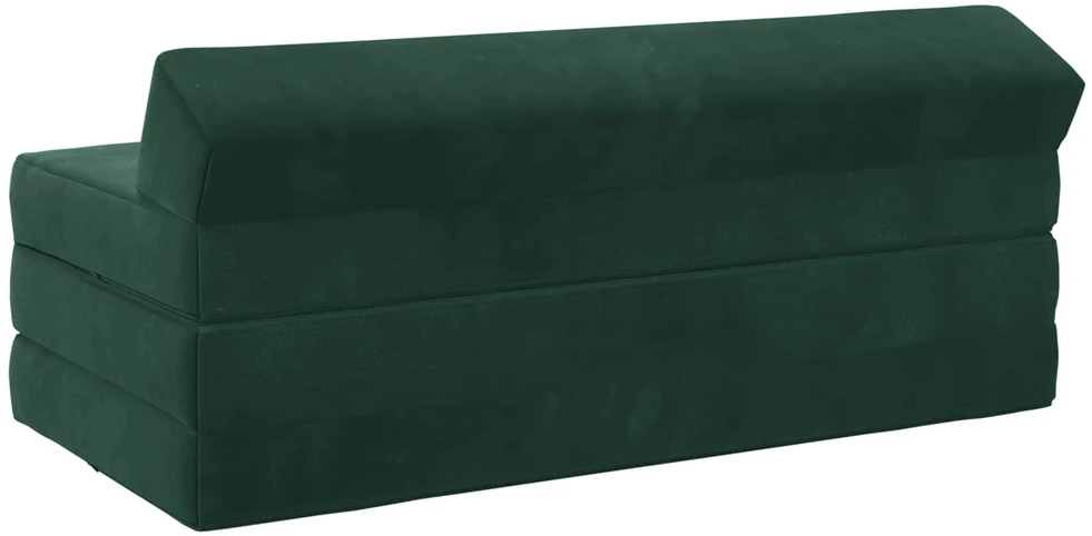 Sofa Sulankstomas Sofos Lova Tamsiai žalia 120 x 60 x 49 cm Audinys