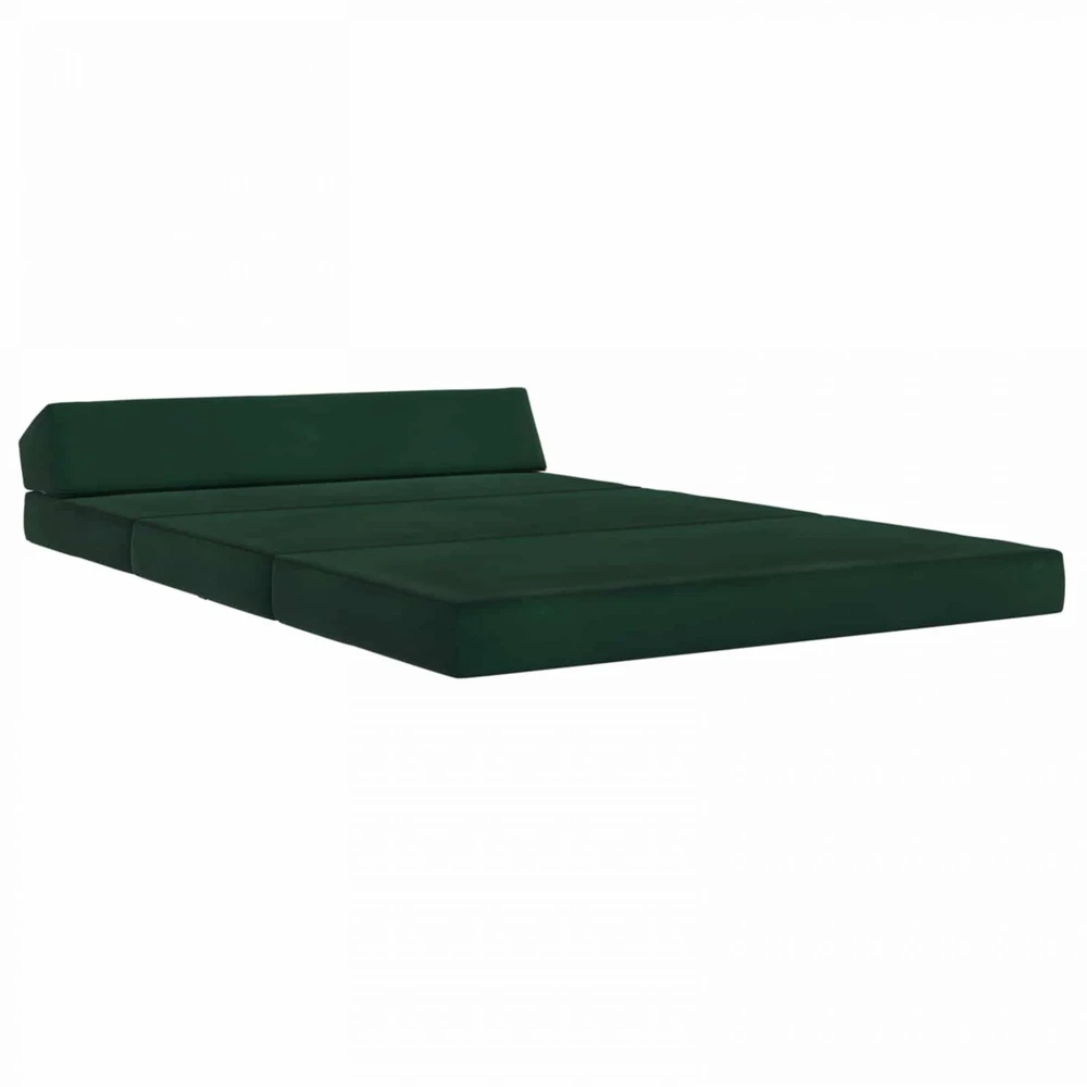 Sofa Sulankstomas Sofos Lova Tamsiai žalia 120 x 60 x 49 cm Audinys