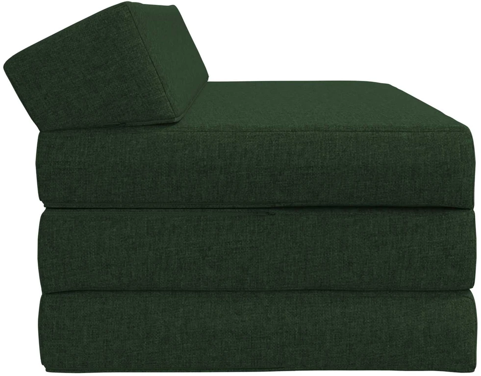 Sofa Sulankstomas Sofos Lova Tamsiai žalia 120 x 60 x 49 cm Audinys