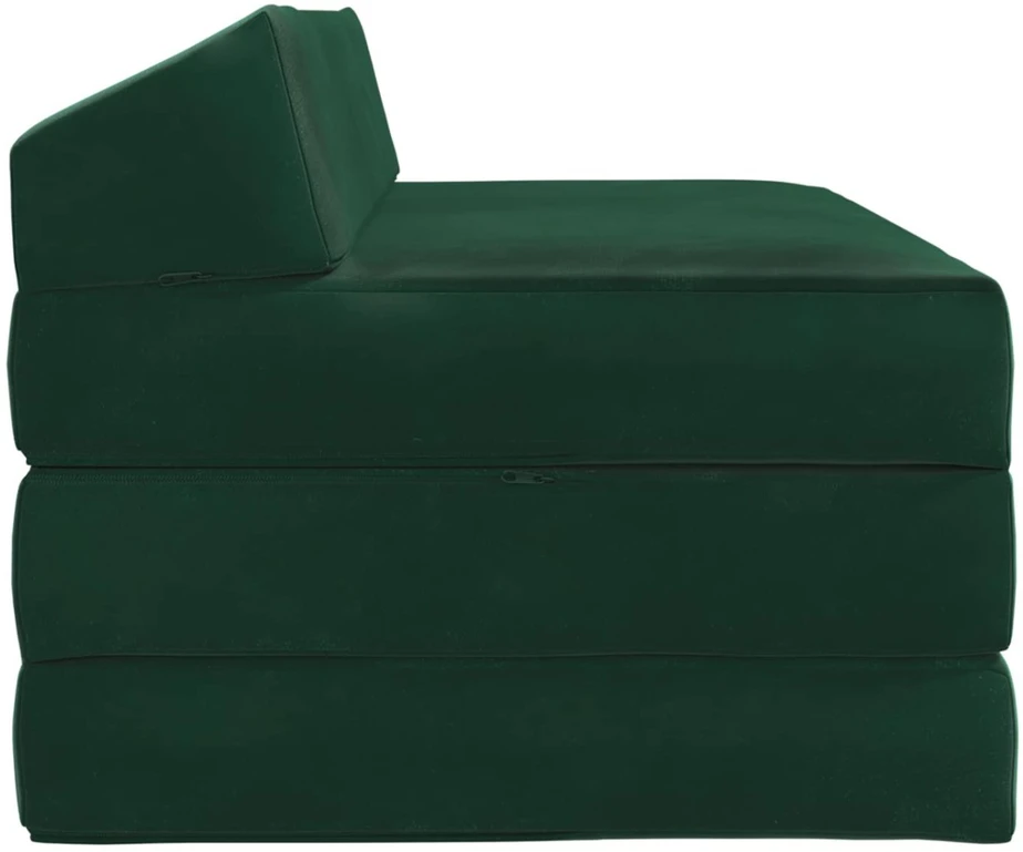 Sofa Sulankstomas Sofos Lova Tamsiai žalia 120 x 60 x 49 cm Audinys