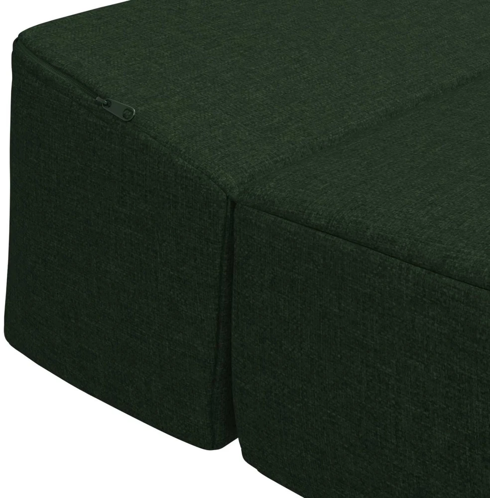 Sofa Sulankstomas Sofos Lova Tamsiai žalia 200 x 70 x 10 cm Audinys