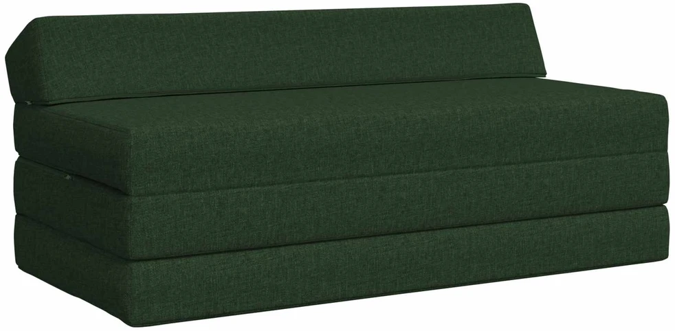 Sofa Sulankstomas Sofos Lova Tamsiai žalia 120 x 60 x 49 cm Audinys