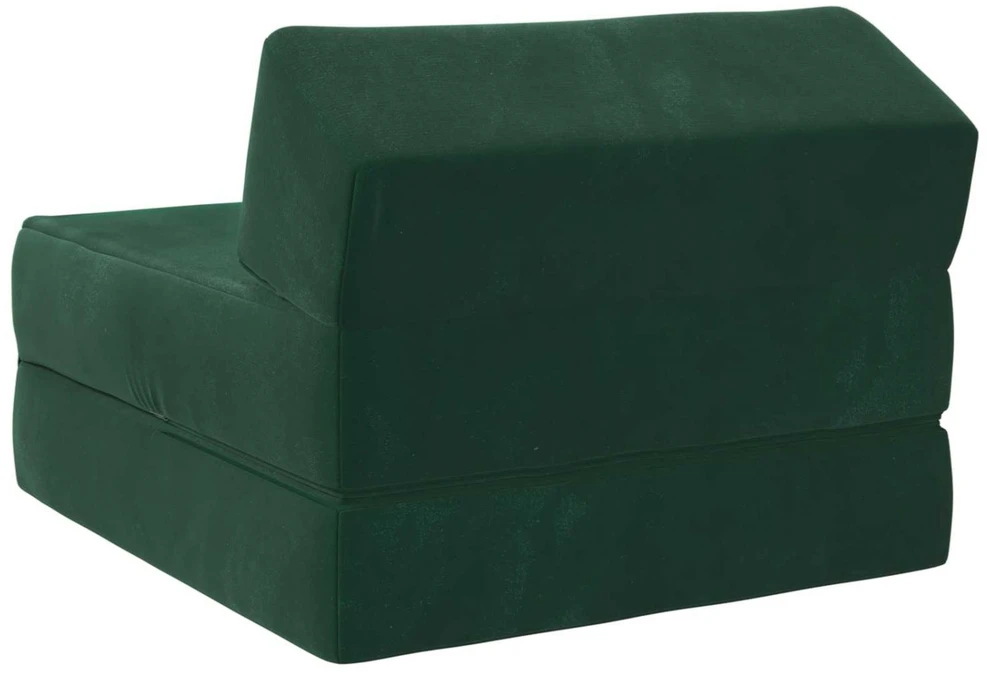 Sofa Sulankstomas Sofos Lova Tamsiai žalia 60 x 70 x 41 cm Audinys