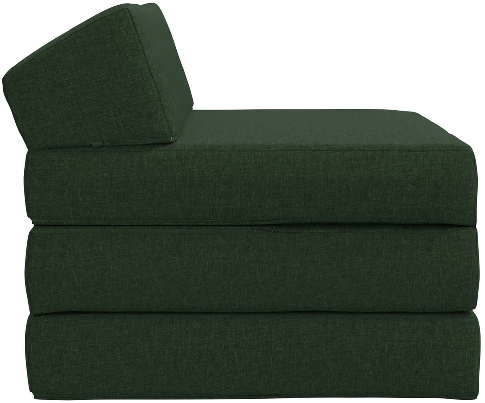Sofa Sulankstomas Sofos Lova Tamsiai žalia 70 x 60 x 49 cm Audinys