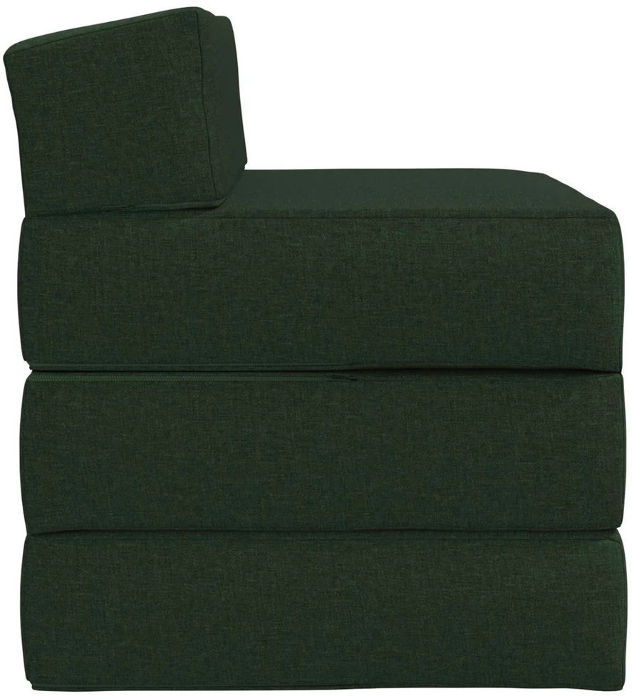 Sofa Sulankstomas Sofos Lova Tamsiai žalia 200 x 70 x 10 cm Audinys