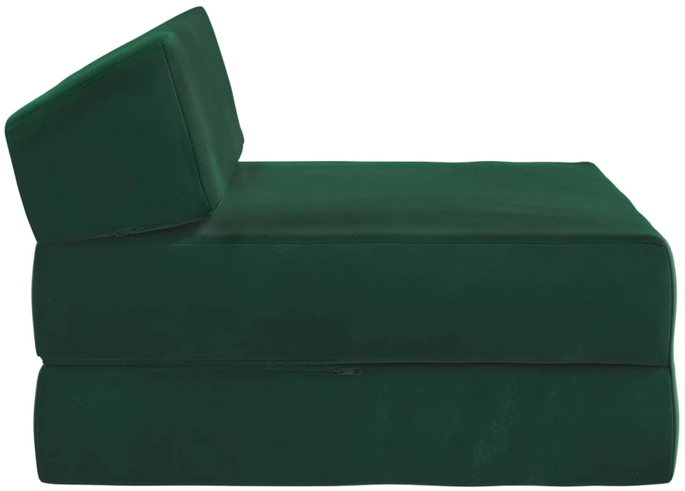 Sofa Sulankstomas Sofos Lova Tamsiai žalia 60 x 70 x 41 cm Audinys