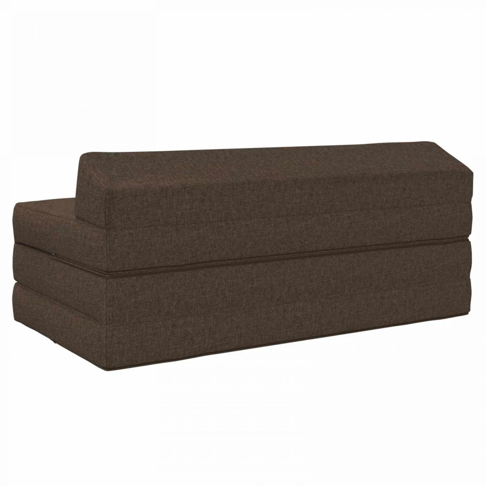 Sofa Sulankstomas Sofos Lova Taupe 120 x 60 x 49 cm Audinys