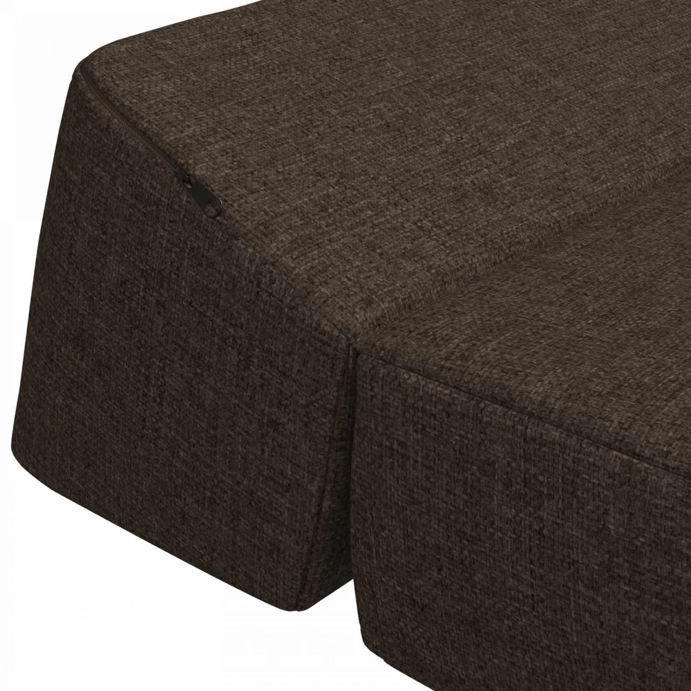 Sofa Sulankstomas Sofos Lova Taupe 120 x 60 x 49 cm Audinys