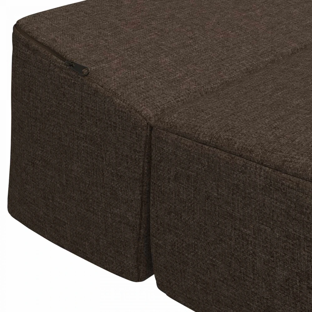 Sofa Sulankstomas Sofos Lova Taupe 200 x 70 x 15 cm Audinys