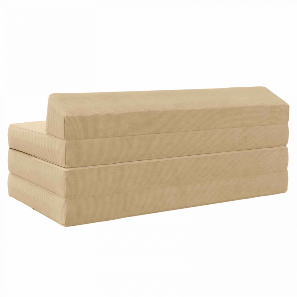 Sofa Sulankstomas Sofos Lova Žalias pilkas 120 x 60 x 49 cm Audinys