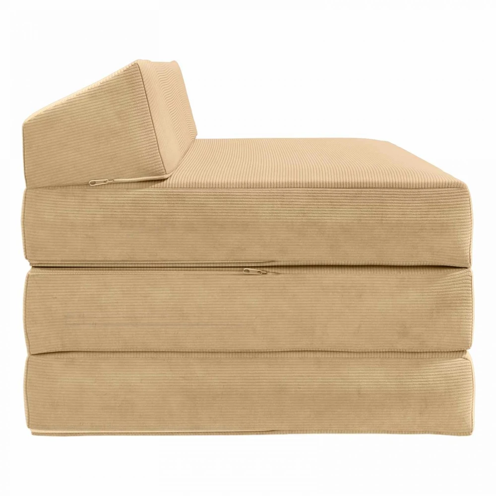 Sofa Sulankstomas Sofos Lova Žalias pilkas 120 x 60 x 49 cm Audinys