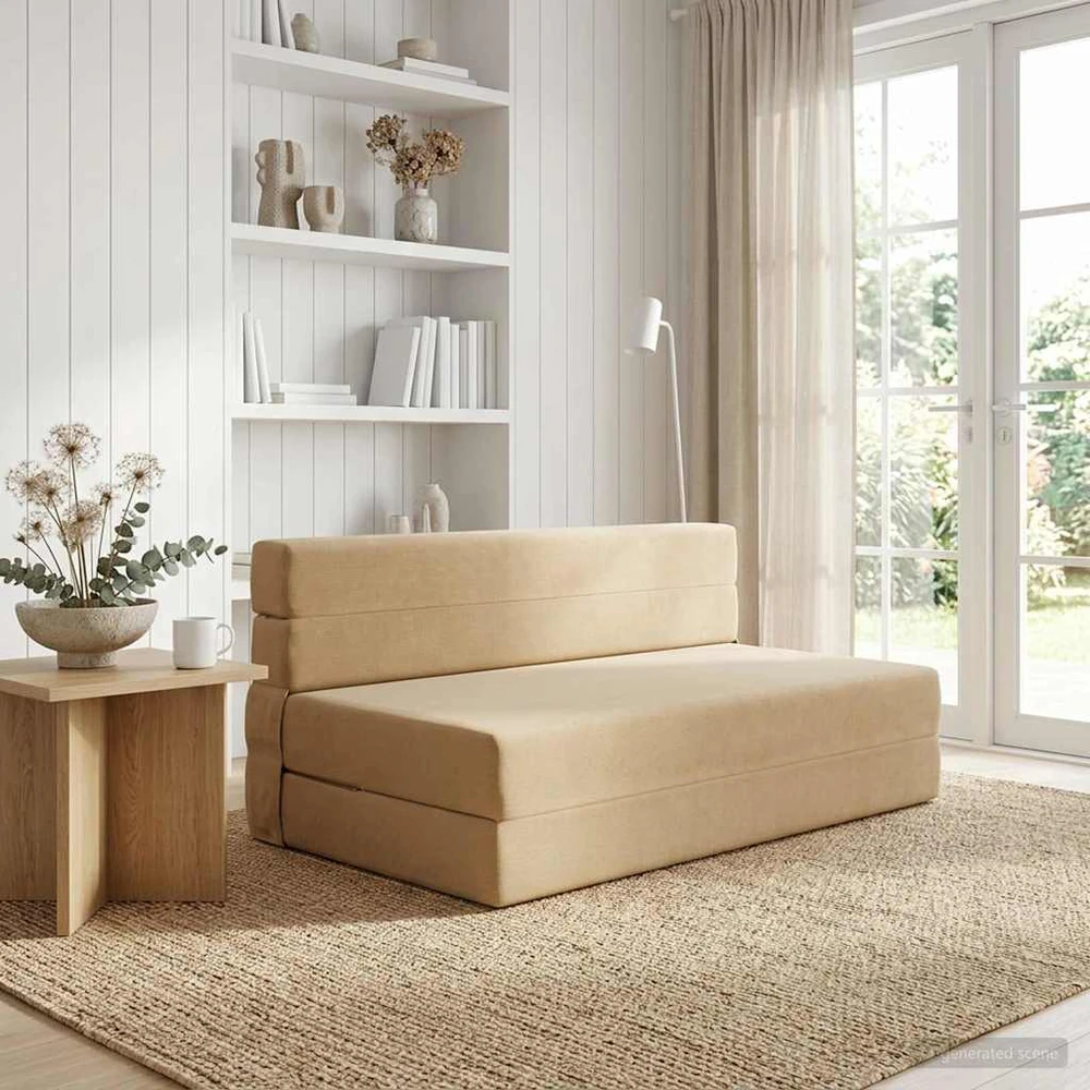 Sofa Sulankstomas Sofos Lova Žalias pilkas 152 x 86,5 x 60 cm