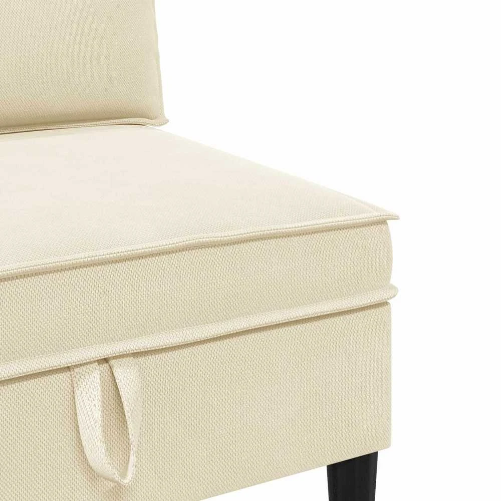 Sofa Svetainės baldų komplektas 4 vnt. Kreminė Audinys