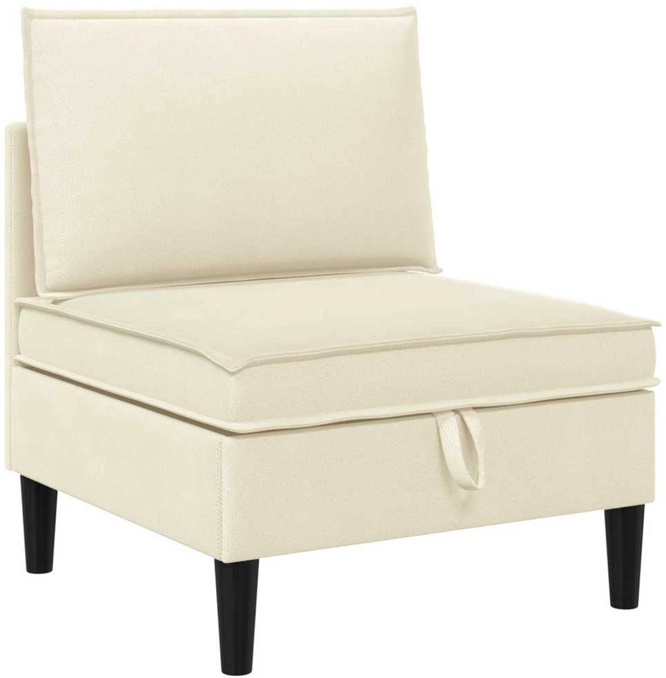 Sofa Svetainės baldų komplektas 4 vnt. Kreminė Audinys