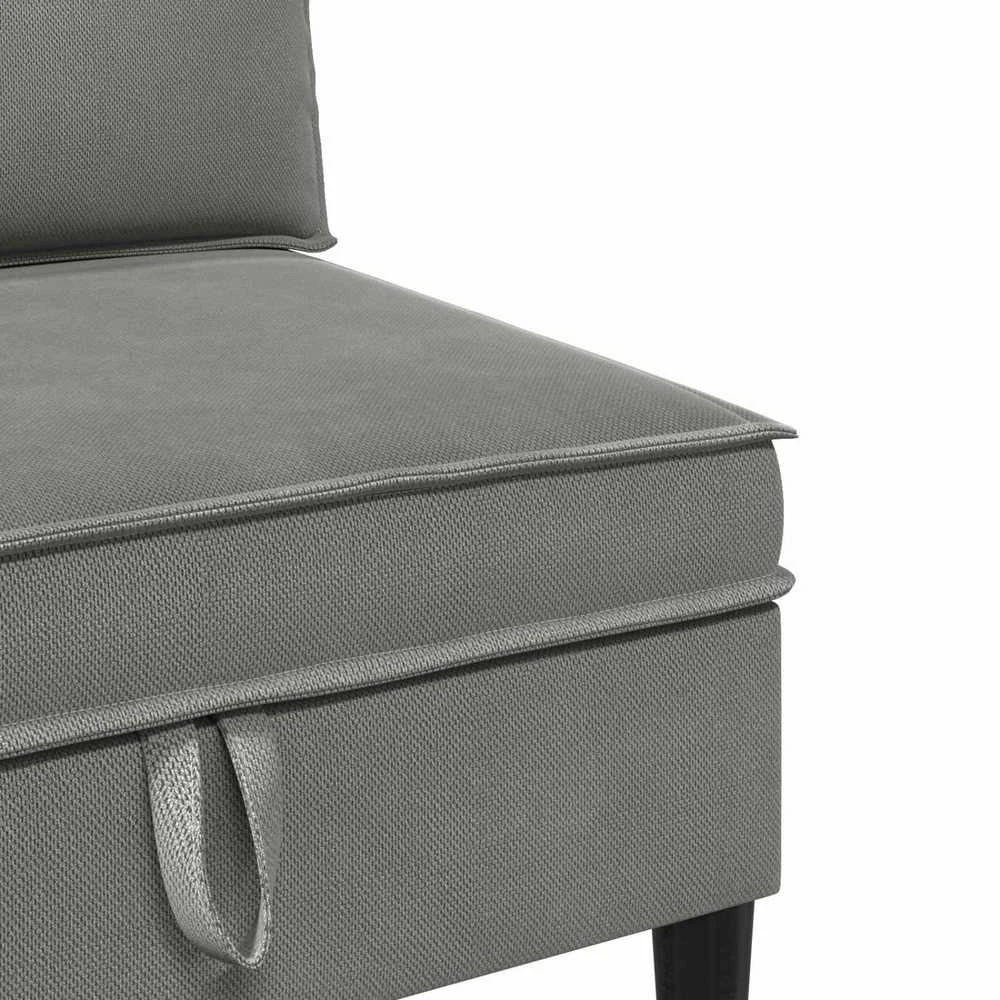 Sofa Svetainės baldų komplektas 4 vnt. Tamsiai pilka Audinys
