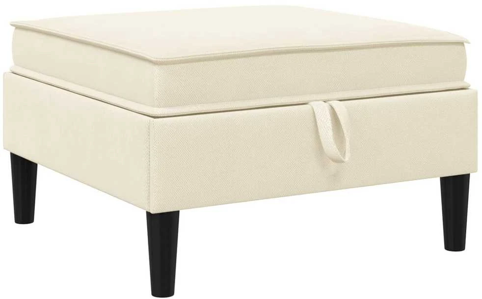 Sofa Svetainės baldų komplektas 5 vnt. Kreminė Audinys