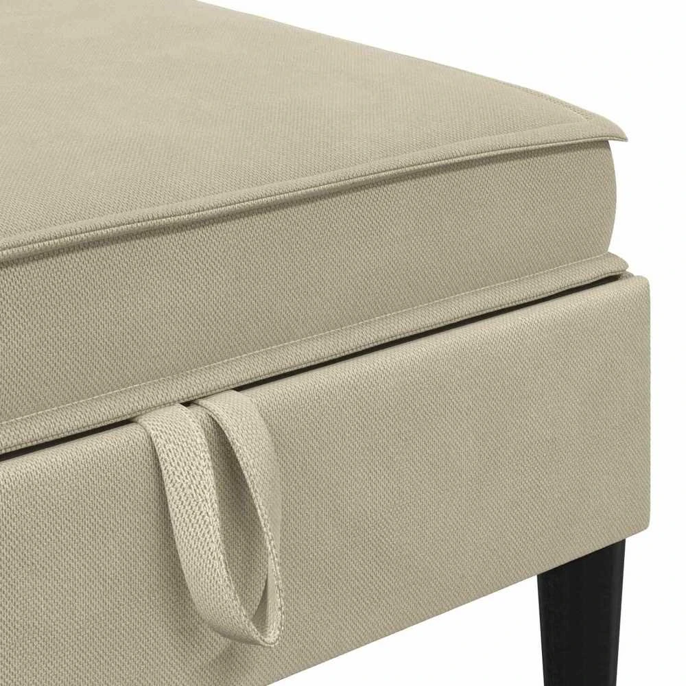 Sofa Svetainės baldų komplektas 6 vnt. Smėlio Audinys