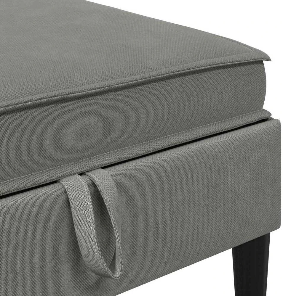 Sofa Svetainės baldų komplektas 6 vnt. Tamsiai pilka Audinys