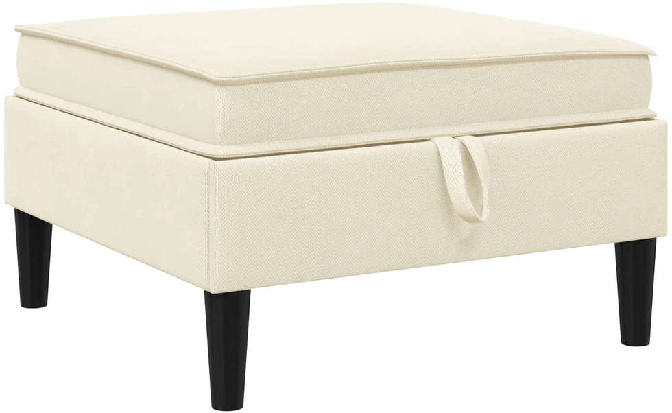 Sofa Svetainės baldų komplektas 6 vnt. Kreminė Audinys