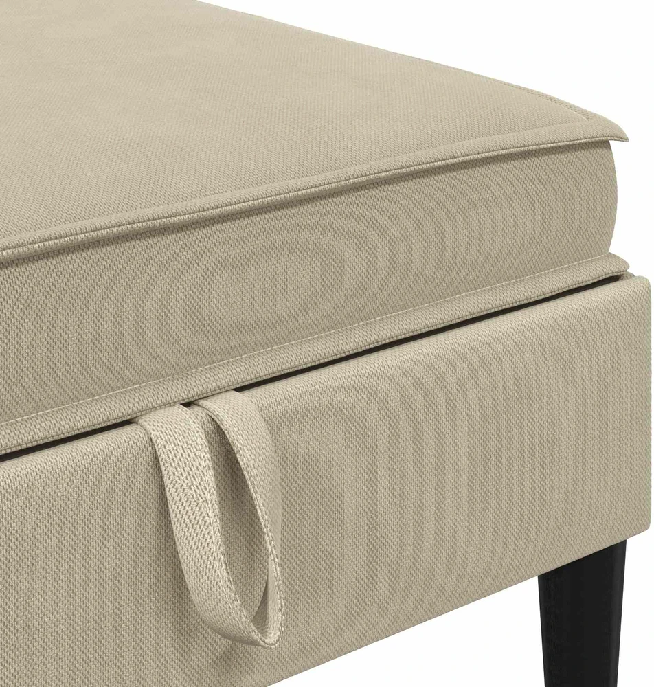 Sofa Svetainės baldų komplektas 6 vnt. Smėlio Audinys