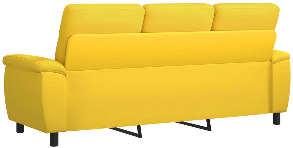Sofa Šviesi geltona 214 x 90 x 95 cm Audinys