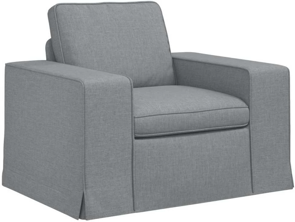 Fotelis Sofa Šviesiai pilka 102 x 80 x 82 cm Metalas