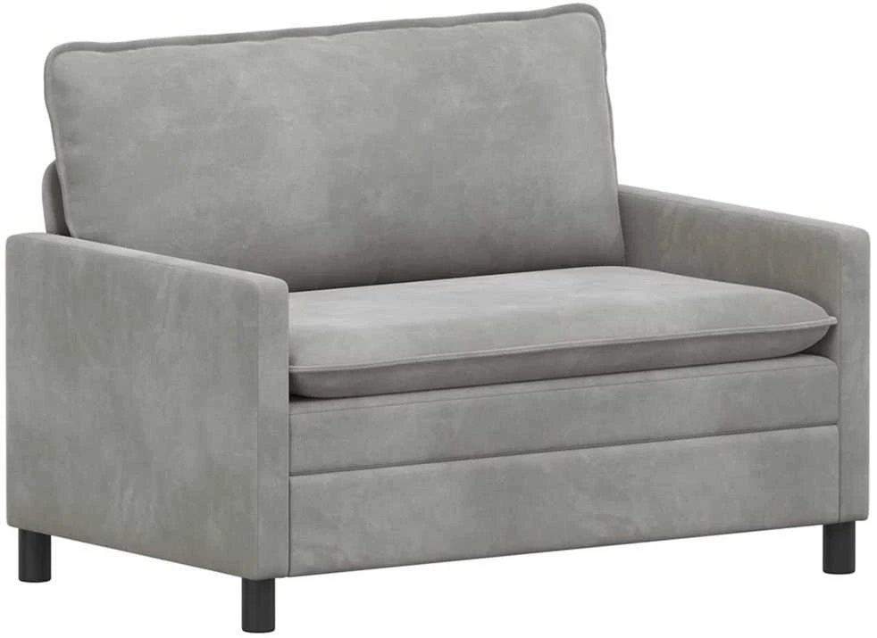 Sofa Šviesiai pilka 126 x 81 x 87,5 cm Aksomas