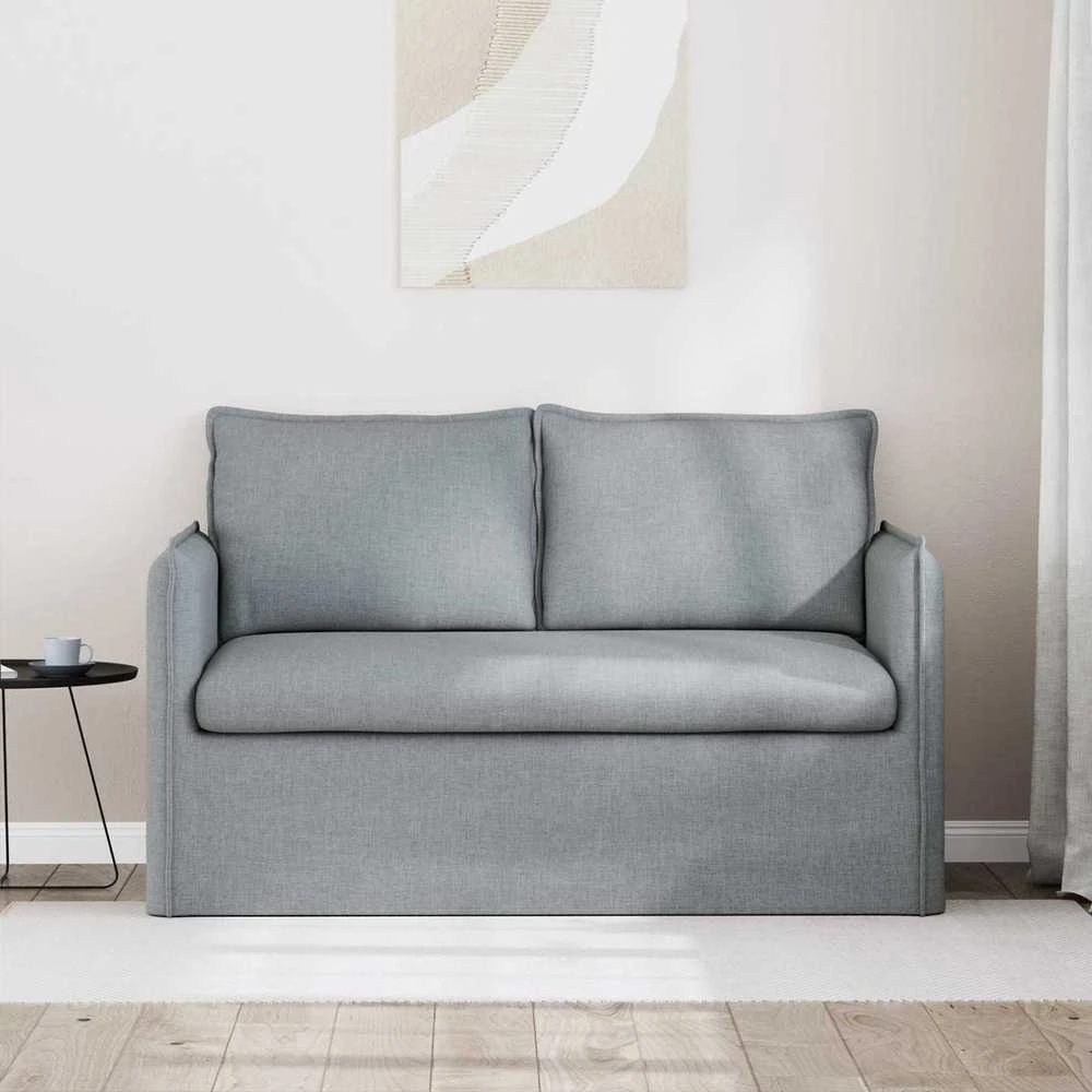 Sofa Šviesiai pilka 195 x 82 x 85 cm Metalas