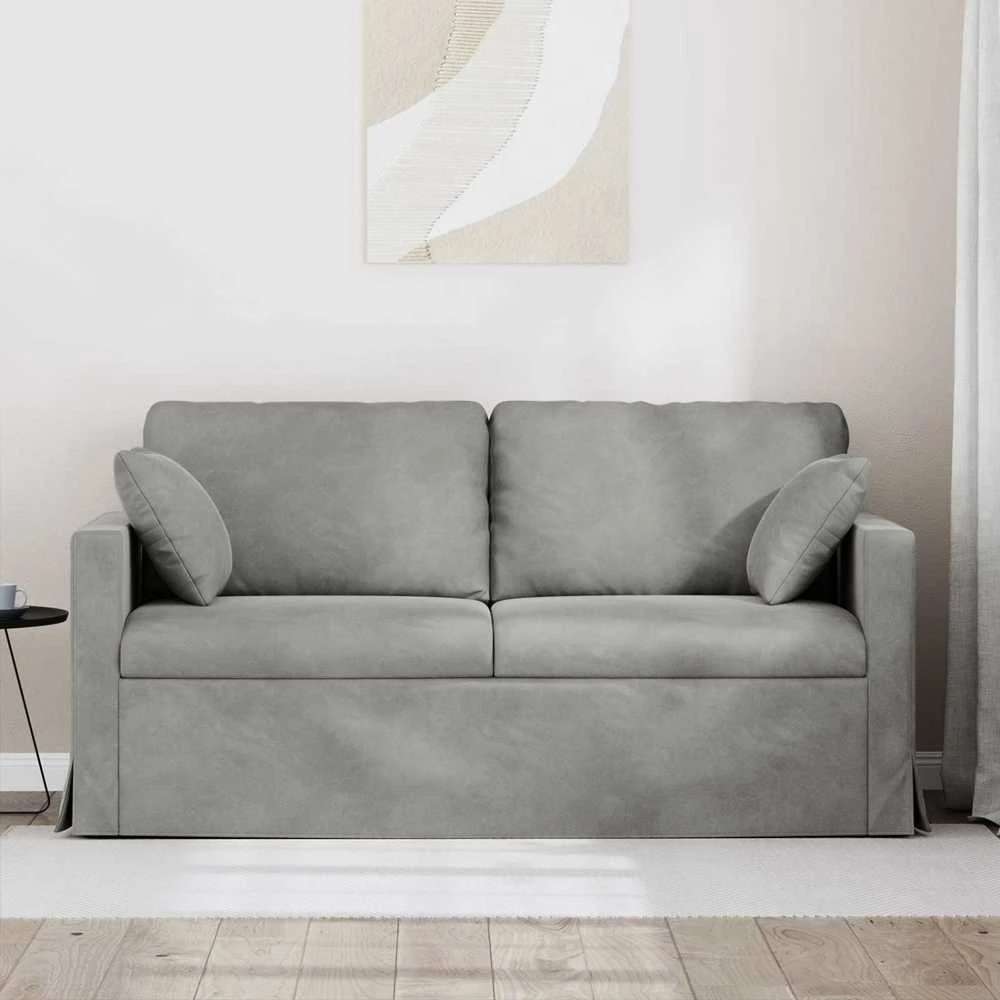 Sofa Šviesiai pilka 158 x 78 x 80 cm Aksomas
