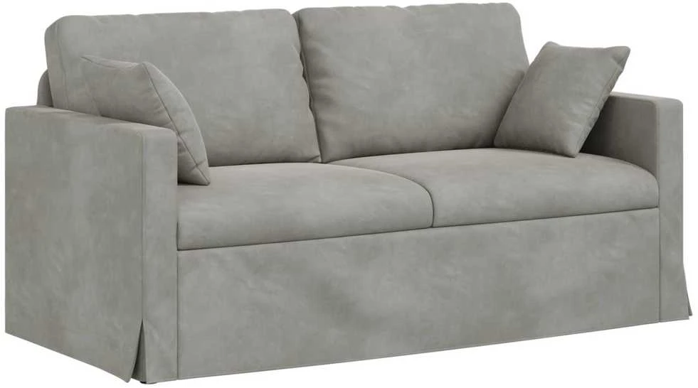 Sofa Šviesiai pilka 158 x 78 x 80 cm Aksomas
