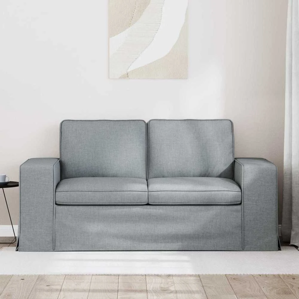 Sofa Šviesiai pilka 162 x 80 x 82 cm Metalas