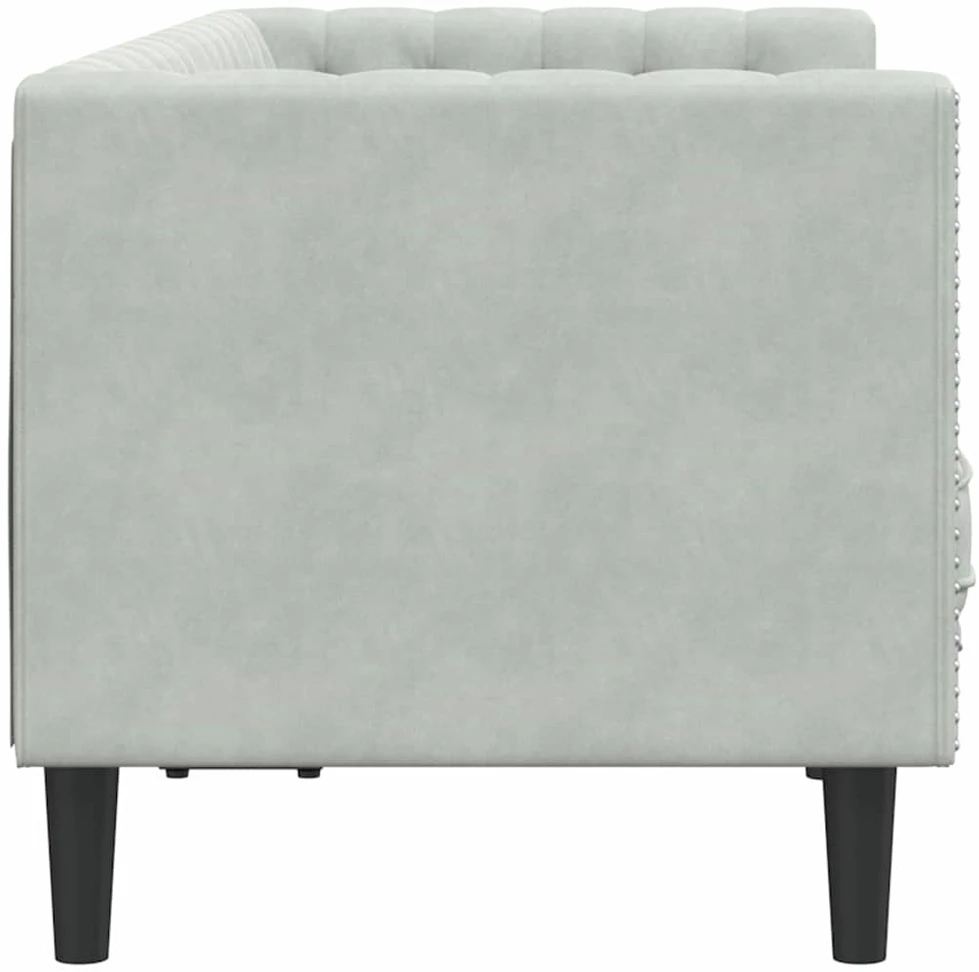 Sofa Šviesiai pilka 174 x 74,5 x 70,5 cm Aksomas