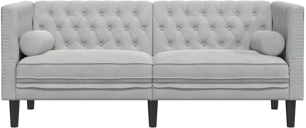 Sofa Šviesiai pilka 174 x 74,5 x 70,5 cm Aksomas