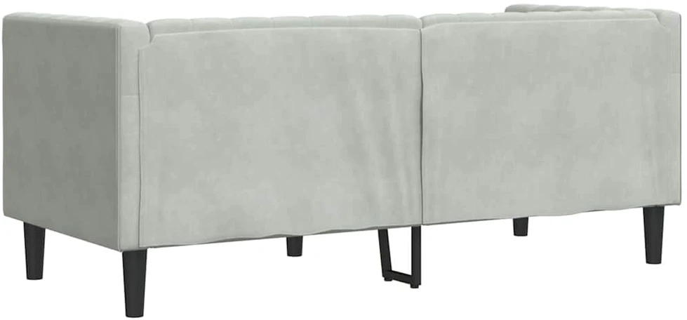 Sofa Šviesiai pilka 174 x 74,5 x 70,5 cm Aksomas