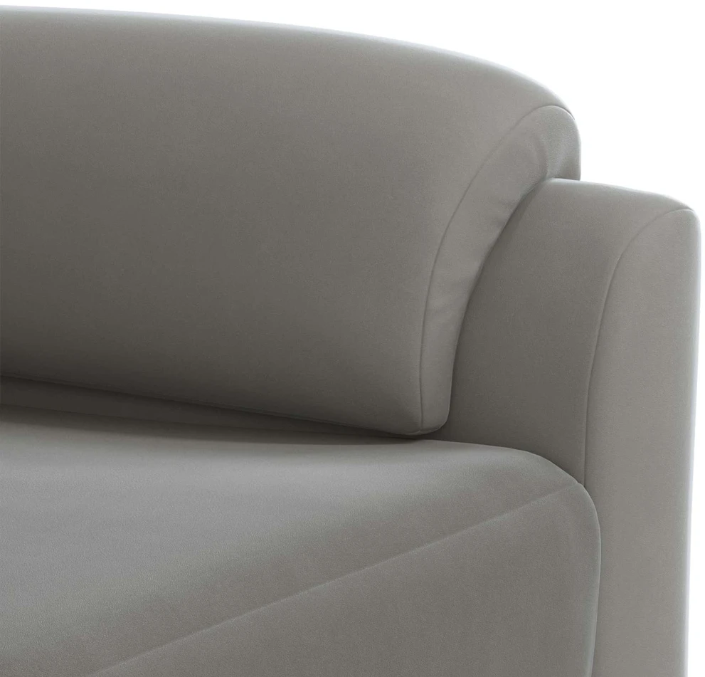 Sofa Šviesiai pilka 174 x 85 x 93 cm Aksomas