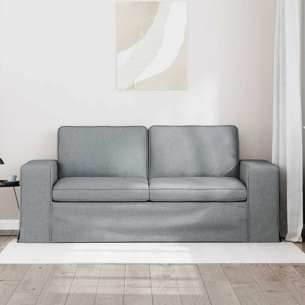 Sofa Šviesiai pilka 182 x 80 x 82 cm Metalas