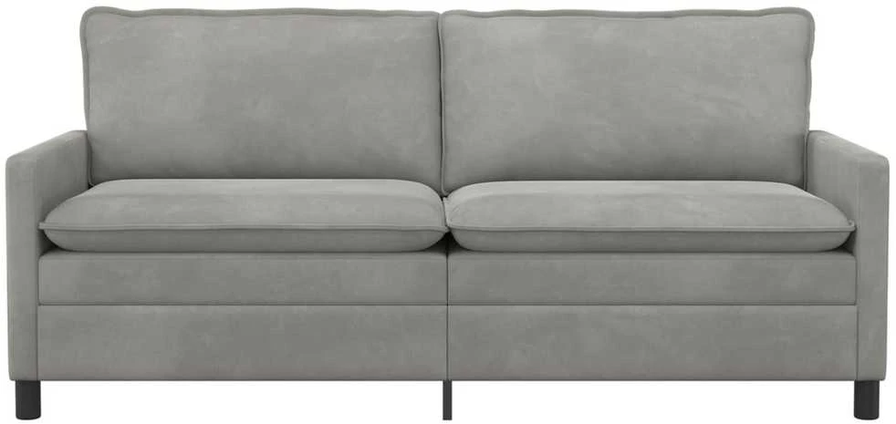 Sofa Šviesiai pilka 196 x 81 x 87,5 cm Aksomas