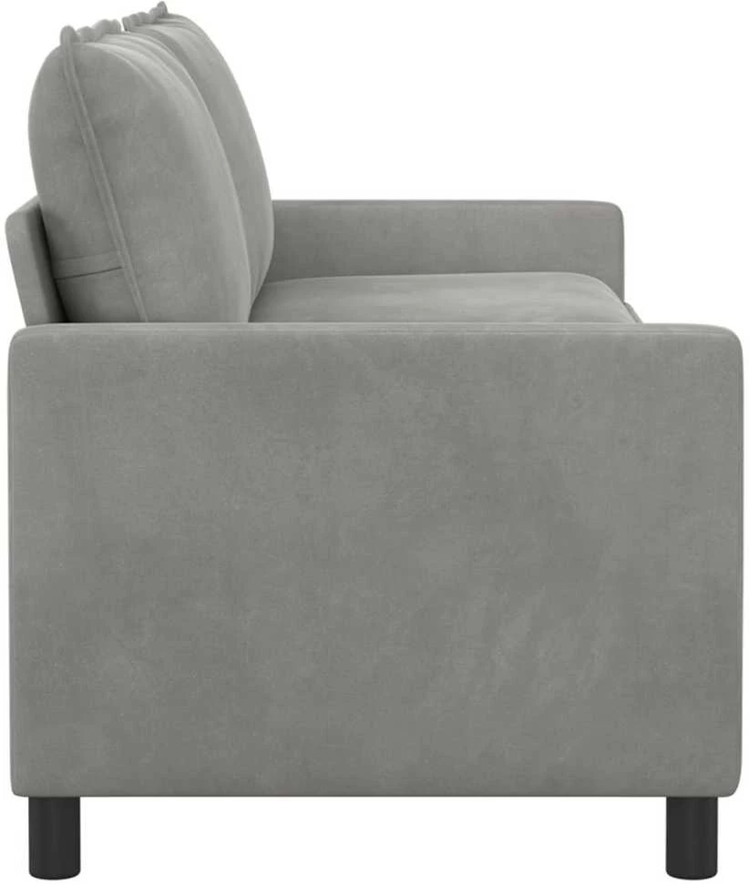 Sofa Šviesiai pilka 196 x 81 x 87,5 cm Aksomas